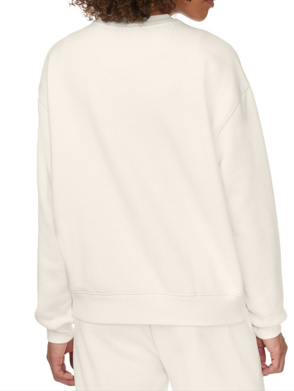 Esprit White Cream Sweatshirt Embroidered Logo Multicolor Rainbow 80's NWT Viral - Picture 4 of 8